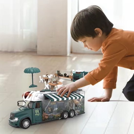 LI XONG SHENG RC Foodtruck Speelgoed - Campingauto met licht en geluid
