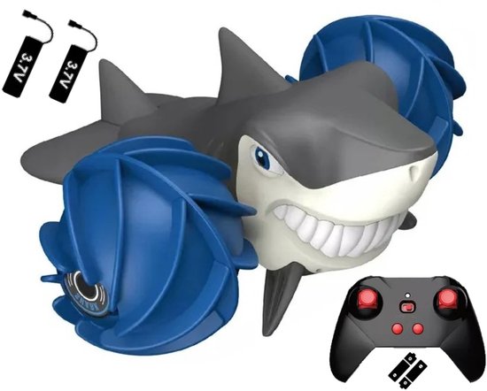 Huntex RC Haai - Amfibische bestuurbare auto voor land en water - 6+ jaar