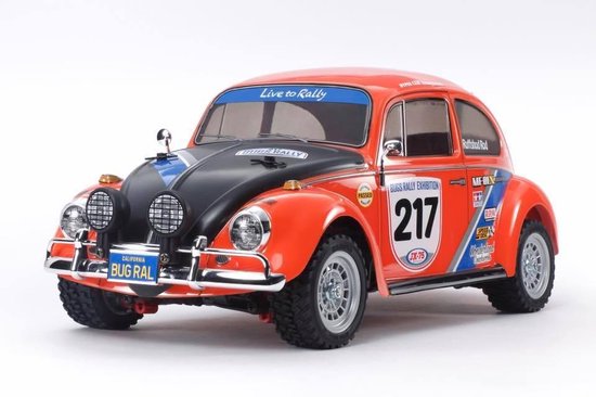 Tamiya Radiografisch Bestuurbare Volkswagen Beetle Rally - 4WD - 1:10 schaal