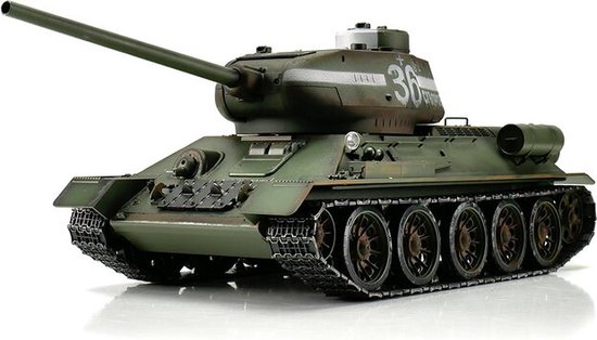 Torro RC T-34/84 Tank 1/16 - BB Smoke - Groen - 2.4GHZ 11704-GN