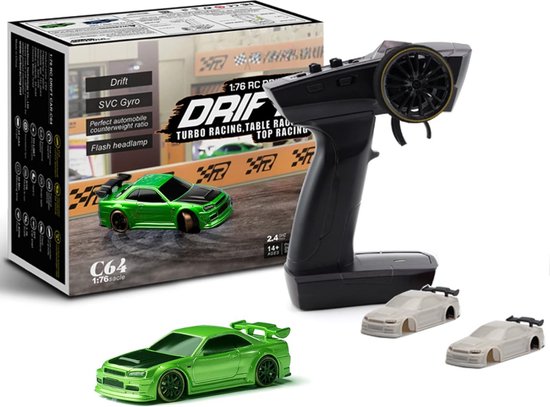Lexium Store RC drift car - Auto met LED-verlichting en 4WD - 40 km/u