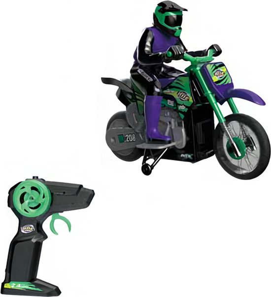 Paarse motor op afstandsbediening - Bestuurbare motor voor kinderen - 4CHN