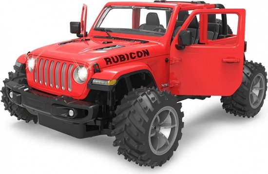 Rastar RC Jeep Wrangler - Bestuurbare auto voor jongens - 1:14 Rood