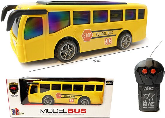 YJ toys RC bestuurbare bus - Met 3D LED licht - Speelgoed vanaf 3 jaar