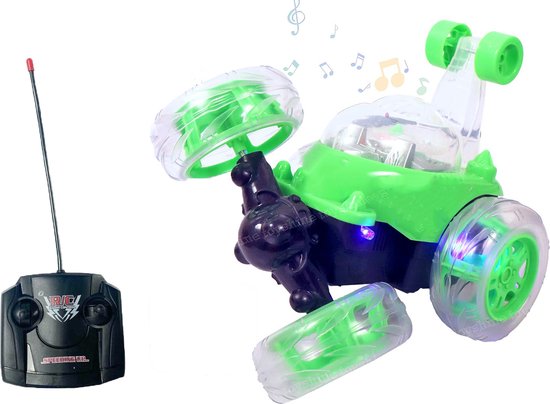 Stunt car Acrobatische auto - Afstand bestuurbaar - Oplaadbaar - Met licht en muziek