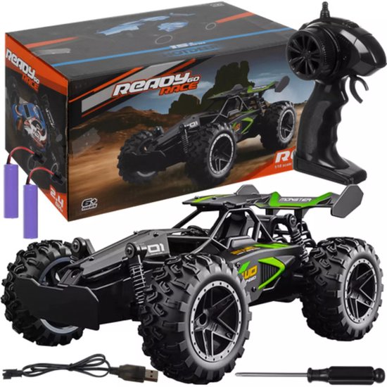 Kruzzel RC Auto met Schokdempers - Bestuurbare Offroad terreinwagen - 40m bereik