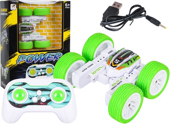 Playos Bestuurbare Stuntauto - RC auto speelgoed voor kinderen vanaf 6 jaar - 1:32