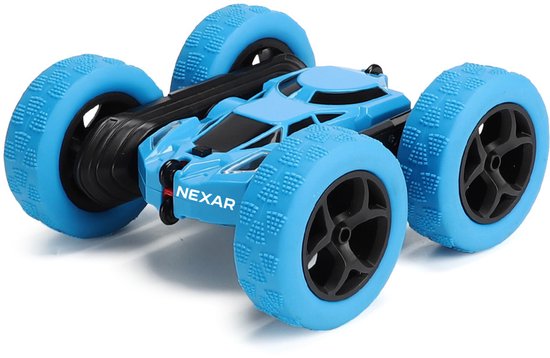 Nexar 838A Auto Blauw – RC Stuntauto met LED Verlichting – 360° Flip Auto – Afstandsbedienbare Auto voor Jongens