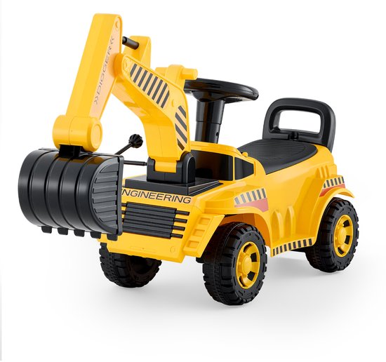 VEVOR Seat Excavator 25kg Kindergraafmachine Zitgraafmachine met Helm 19-36 Maanden Kinderen