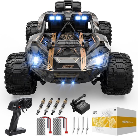 DEERC RC Crawler Auto 1:14 9005E - 40 km/u Hoge Snelheid - Hobby Grade 4WD - Professionele Besturing