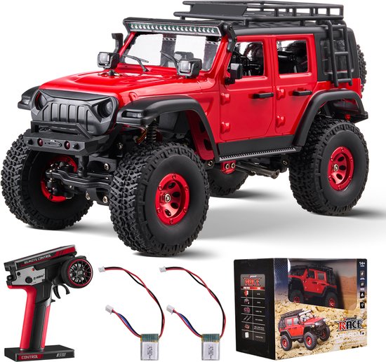 VEVOR Afstandsbediening Auto 1:24 4WD Off-Road RC Auto 228x101x117mm voor Kinderen Vanaf 14 Jaar