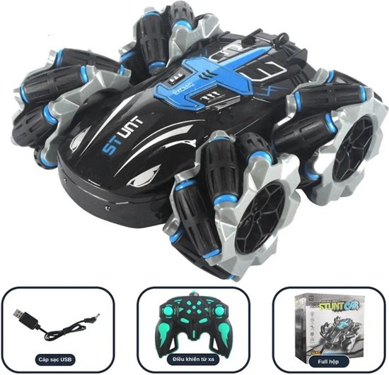 Stunt car RC Auto - Double Side Stunt Car met 360 graden draai - Oplaadbaar