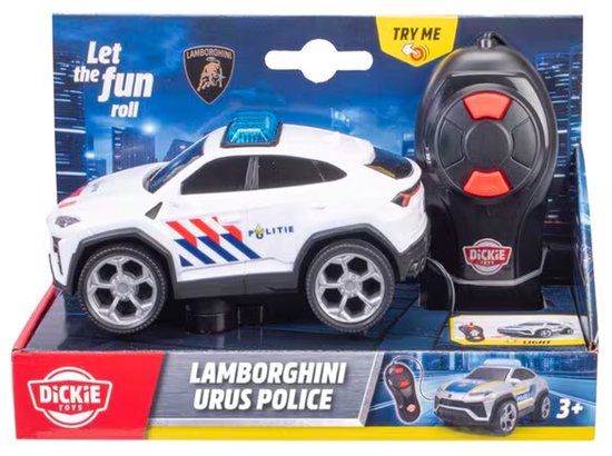 Dickie Toys RC Lamborghini Urus Policecar - Bestuurbare Politiewagen - Bestuurbare Auto