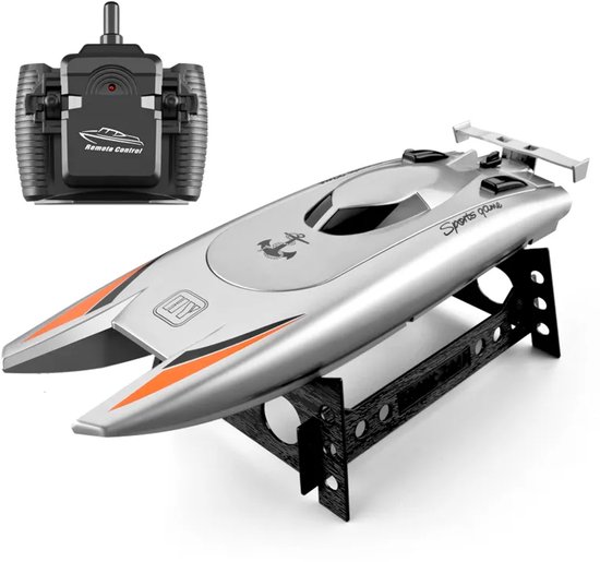 RC Speedboot Grijs - Bestuurbare Boot voor Watersportliefhebbers