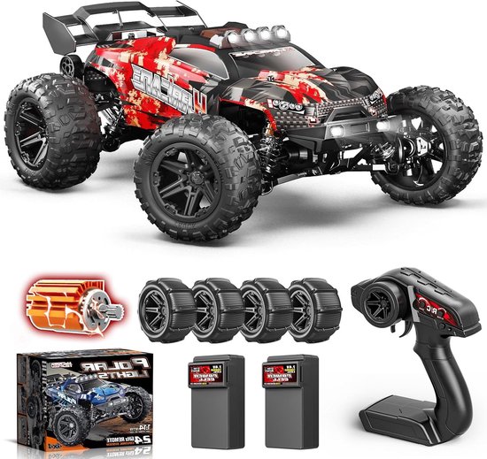 RC Auto – Afstandsbediening Wagen – RC Monstertruck – Speelgoedauto – Offroad Voertuig – 1:14 Schaal – 40+ km/u Snelheid – 4WD Vierwielaandrijving