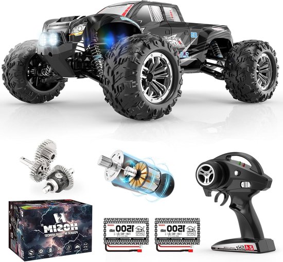 Afstandsbediening Auto – RC Auto – RC Monstertruck – RC Drift Wagen – Offroad RC Truck – 48+ km/u Topsnelheid – 40 Minuten Speeltijd Met 2 Batterijen