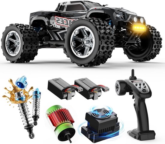 RC Truggy – RC Auto – Offroad Buggy – RC Truck – All-Terrain Voertuig – 1/16 Schaal – Borstelloze Motor – Waterdicht 4x4 Systeem