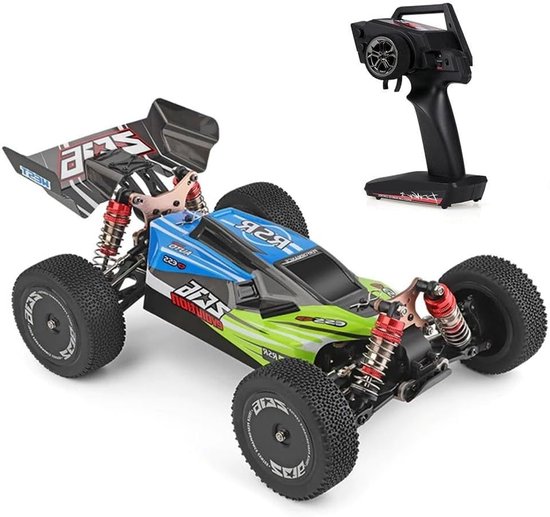 RC Auto – Radiografisch Bestuurbaar Modelauto – Afstandsbestuurbare Buggy – Bestuurbare Raceauto – 4WD Offroad Voertuig – Hoge Snelheid 60 km/u – 2,4 GHz Bereik 100 Meter – Groen