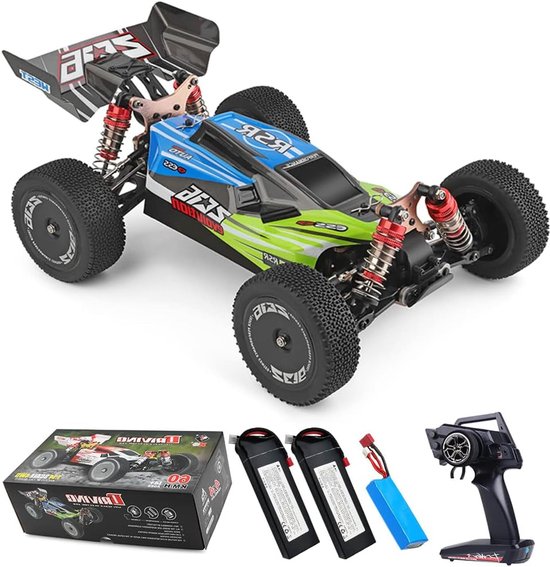 RC Auto – Afstandsbediening Auto – RC Racewagen – Off-Road Buggy – 1:14 Schaal – 60 km/u Snelheid – 2600 mAh Upgrade Batterij