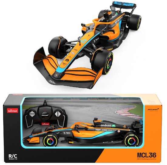 van der Meulen RC auto F1 McLaren MCL36 1:18 speelgoed racewagen.