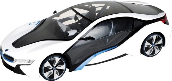 Bmw I8 - RC - Raceauto - 1:18 - Zwart/Wit