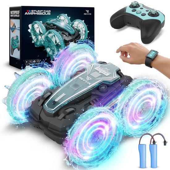 Revvix Bestuurbare Auto - RC Auto - Bestuurbare Boot - Waterdicht - 2 Accu's