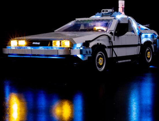 Light my Bricks - Verlichtingset met afstandsbediening geschikt voor Lego Back To The Future Time Machine 10300