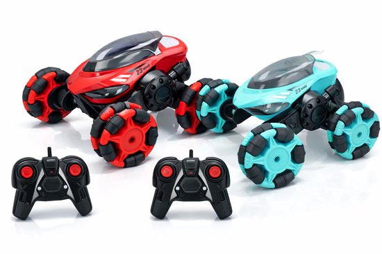 bestuurbare stuntauto - gearbox - stuntauto - bestuurbaar - snelheid - schaal 1:7 - 4x4 radio control - vanaf 3 jaar - afstandsbediening