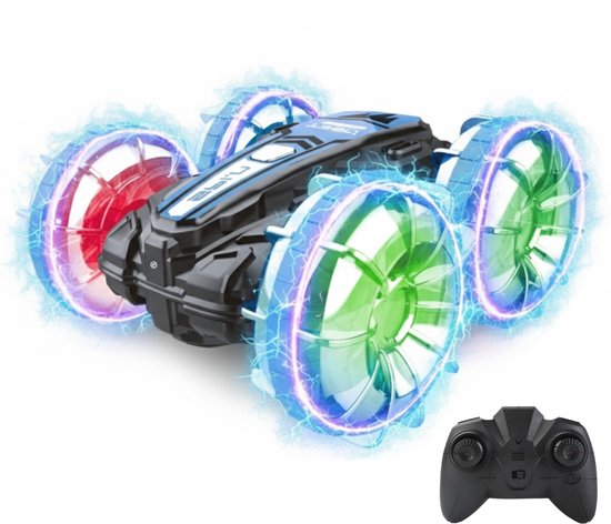 Nexar Bestuurbare Amfibie Auto – RC Auto voor Water & Land – Afstandsbestuurbare Stuntauto met LED – Inclusief 2 Accu’s – RC Auto voor Buiten – Speelgoed voor Jongens & Meisjes