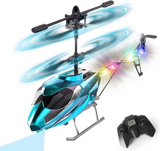 RC Helicopter 2.4G - Afstandsbediening Helicopter met LED Licht - Vaste Hoogte - One-Button Start - RC Vliegtuig voor Kinderen vanaf 12 Jaar - Jongens & Volwassenen - Beginnersvriendelijk - Speelgoed Helicopter