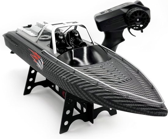 RC Boot – High Speed Speedboot – Afstandsbestuurbare Boot met Oplaadbare Batterij – Waterdicht – 2 Propellers – Voor Kinderen & Volwassenen