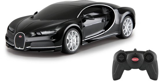 Jamara RC voertuig Auto - 405136 RC Sport Auto Bugatti Chiron - Zwart - 2,4GHz RC Model Kant en Klaar - 1:24 Bestuurbare Auto