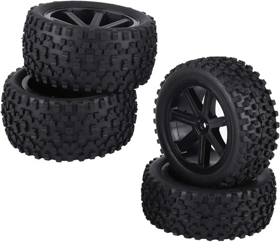 Allecto - RC Auto Band - Rubberbanden - Duurzaam - 1/10 Formaat - ZD Racing Buggy - Off-road prestaties - Geschikt voor Crawler Auto's - Zwart