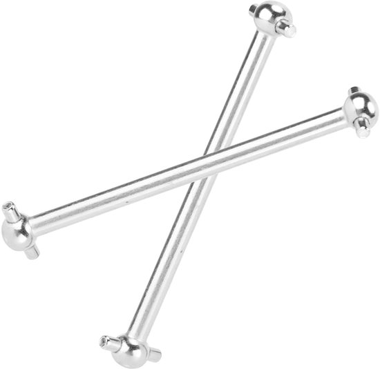Allecto - Aandrijfassen achterzijde - Metaal - Geschikt voor 16889 1/16 RC Auto - Dogbones - Duurzaamheid - RC Auto - Zilver - M16106