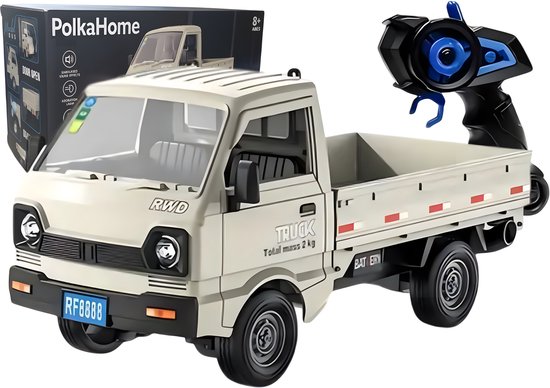 PolkaHome® RC auto, RC truck op afstandsbediening met stoom uitstoot functie. RC drift auto