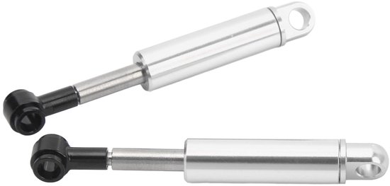 Allecto - Aluminium schokdemper - RC auto - Vering - Tamiya 1/14 - Trailer Truck - Zilver - Olie demper - Geschikt voor alle terreinen - Modelauto's