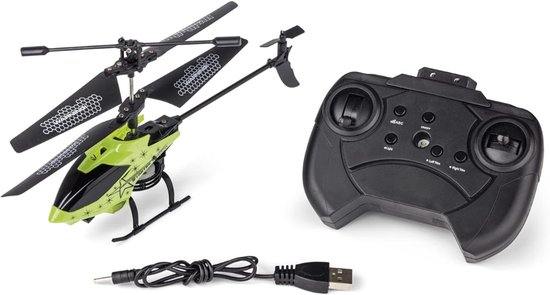 RWB® RC Helicopter - Controllable Helicopter - Helicopter at Controllable Distance - Groen - 23 x 18 x 10 cm