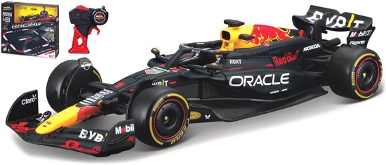 Maisto Tech R/C Red Bull RB20 Max Verstappen – Formule 1 – 2.4GHz RC set met controller & track – modelauto (ca. 12 cm) – schaal 1:41