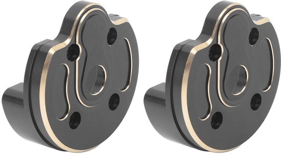 Allecto - RC Auto Portaalhoes - Messing Makkelijk te Installeren Portaal Stuurknokkel Kap Geschikt voor Axial 1/10 Capra SCX10 III AR45P As