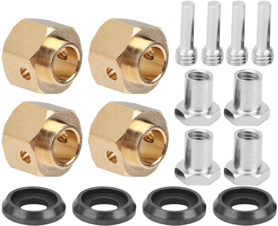 Allecto - Voertuiggewicht verhogen - Kwaliteit - Messing - Duurzaam - TRX4 TRX6 - RC Auto Model - Verschillende maten - Geschikt voor 1/10 schaal -...