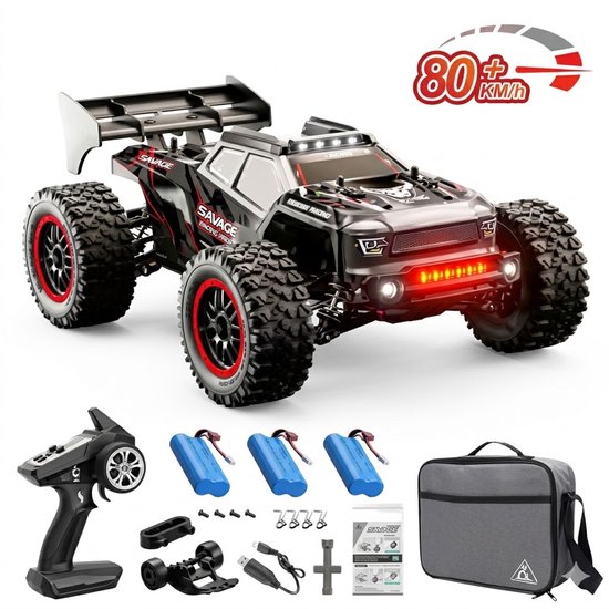 Cellista Radiografische auto - RC Auto 1:16 Off Road - 4WD Racewagen - 80 km/u Borstelloze Motor - Afstandsbestuurbare Auto - Drift Truck - 7.4V - 300m Bereik