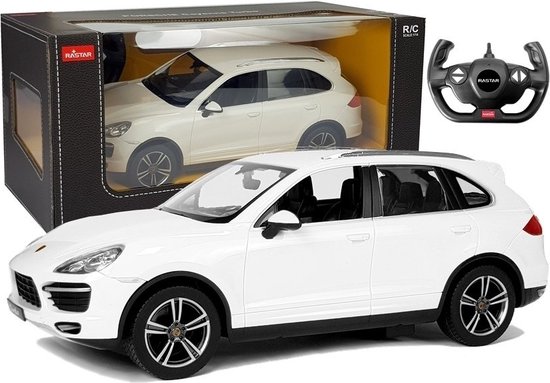 RC auto - Porsche Cayenne Turbo - 33,5x16x12,5 cm - wit