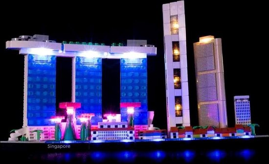 Light My Bricks - Verlichtingsset geschikt voor LEGO Singapore 21057