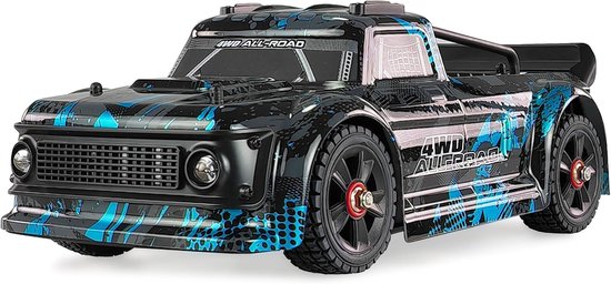 RC Auto Drift - Afstandsbestuurbare auto - Drift racen - Borstelloze motor Gyro - Schaal 1:14 - Zwart blauw