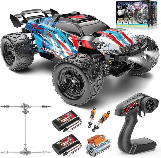 REN® RC Auto Offroad - RC Auto - Blauw - 28cm x 19cm x 11cm