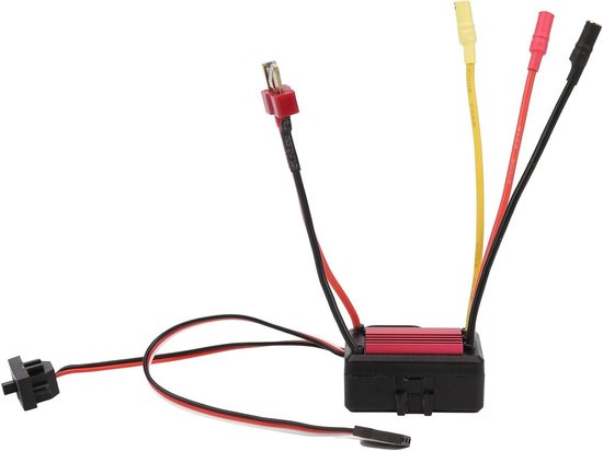 Elektronische Snelheidsregelaar - ESC Controller - RC Voertuigen Besturen - Meervoudige Bescherming - 35A - rood