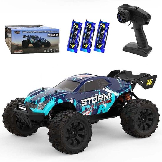 RC Auto Monster Truck - Afstandsbestuurde Auto - Off-road Racen - 100 km/u Borstelloze Motor - 1:14 Schaal - Groen