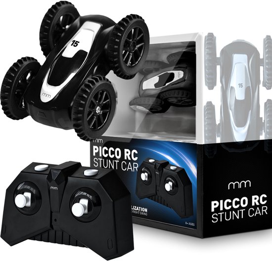 MikaMax Picco RC Stunt Car - Afstandbestuurbare Stuntwagen - 360° Rotatie - All-Terrain - Oplaadbaar - Mini RC Auto