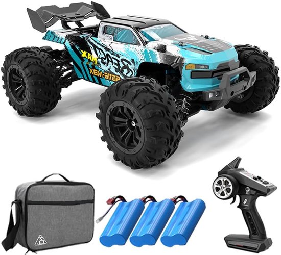 Op afstand bestuurbare auto - RC race buggy - Off road racen - Borstelloze motor - 1:16 schaal - Zwart