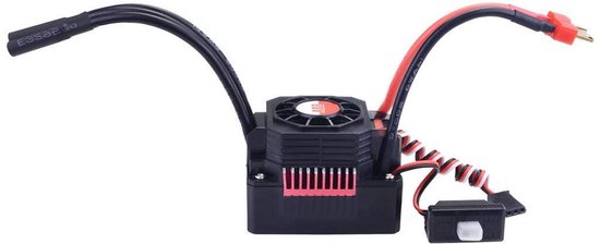 Waterdichte ESC - Snelheidsregelaar Motor - RC Auto Besturen - 60A Borstelloos - 1/10 Schaal - Zwart